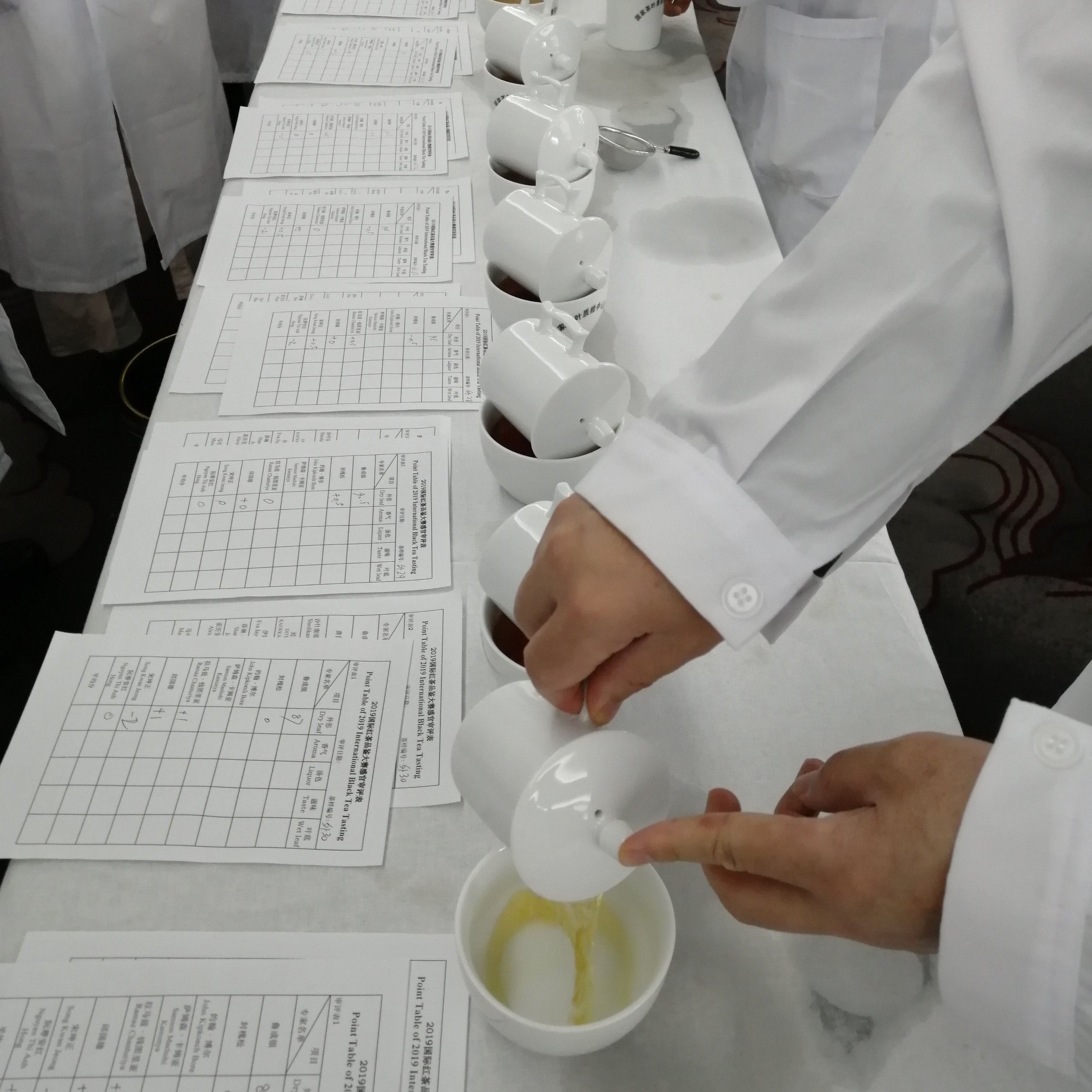 China 2019 International Black Tea Tasting Competition - Tea liquor preparation